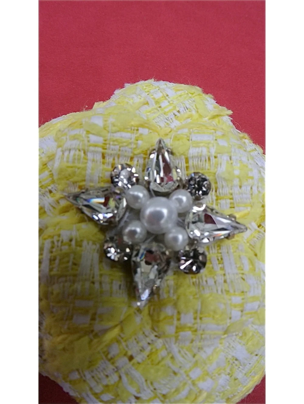 CHANEL:Tweed  Camelia Brooch  Retail $850 NEW